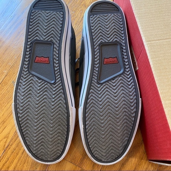 NWT men’s Levi’s Ethan 2 charcoal grey casual denim lace up sneaker size 7.5 - Picture 7 of 8